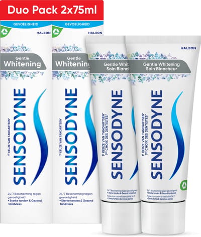 Sensodyne - Gentle Whitening - Tandpasta - Duo Pack - 2 x 75 ml
