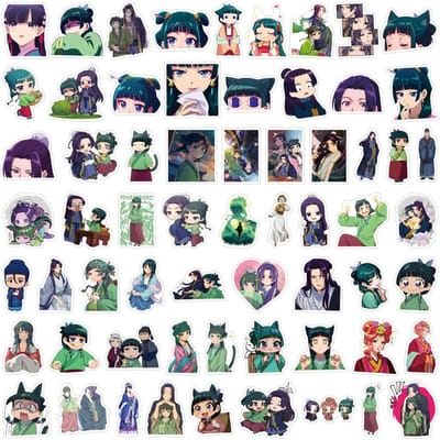 60 stuks Schattige The Apothecary Diaries Graffiti Stickers Bagage Waterbeker Schrijfwaren Mobiele Telefoon Laptop Decoratie Diy Stickers