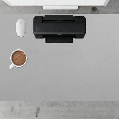 Bureauonderlegger - Bureaumat Schrijfonderlegger - Bureau Beschermen - Waterdicht en Duurzaam - 65 x 72 cm - Grijs