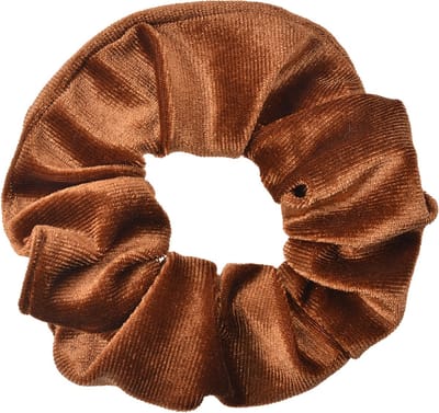Clayre & Eef Haarelastiek Ø 10 cm Bruin Velours