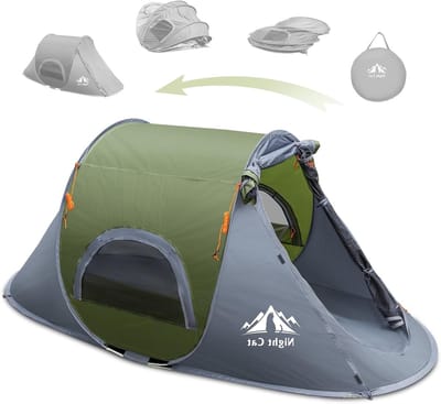 Pop-up Camping Tent voor 1 Persoon - Waterdichte en Eenvoudig Op te Zetbare Buiten Tent voor Avontuurlijke Kampeerders