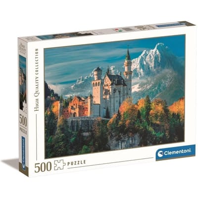 Clementoni - Puzzel - 500 Stukjes - Neuschwanstein Kasteel - Puzzel Voor Volwassenen