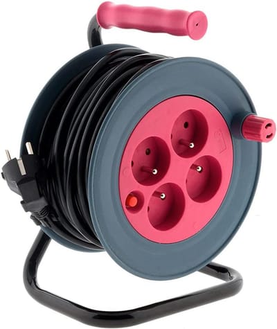 Inbouw-stekkerblok met 3 stopcontacten en 2 USB poorten 16A - Zilver