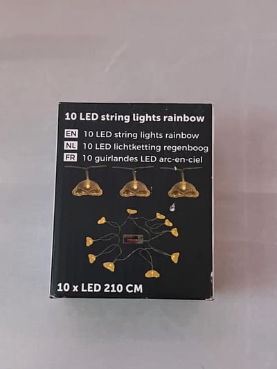 Led lichtketting regenboog