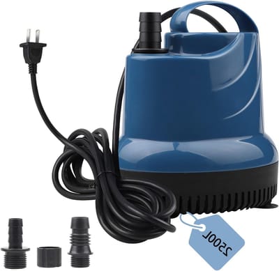 Mini Waterpomp - Dompelpomp 2500 l/h, 40 W, 230 V, voor Tuin, Aquarium en Vijver Fontein, 2.3 m Hoogte, 2.5 m Kabel