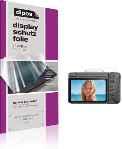 dipos – 4x Beschermfolie geschikt voor ACEQINGSE A2 | Krasbestendige & heldere Screenprotector Ultra-Thin