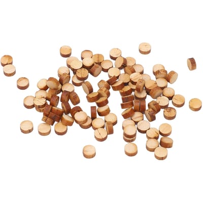 100 Stuks Gitaar Fretboard Dots Esdoornhout Rond Inleg Fretboard Dot Markers voor Mandoline Ukulele 5mm beige