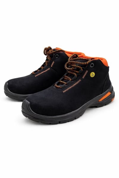 Samurai Coral High Werkschoenen S2 Maat 39 – Zwart/Oranje – Hoge Veiligheidsschoenen