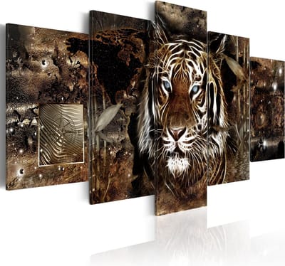 Schilderijen Op Canvas - Schilderij - Guard of the Jungle 100x50 - Artgeist Schilderij