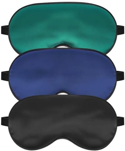 Verstelbaar 3D Slaapmasker - 2 Stuks Zwart en Grijs - Comfortabel en Superzacht Oogmasker voor Volledige Nachtrust