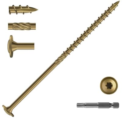 Houtschroeven met Torx-kop 4,2x150 mm - 50 stuks