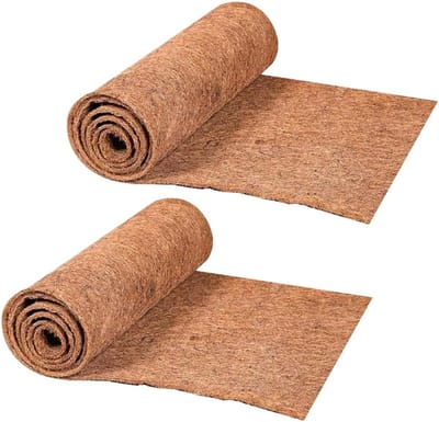 Plantenmat Kokos - Bodembedekker Tuin - Isolatie Buiten - Ademend Natuurlijk Materiaal - 2x 30x100cm - Bruin
