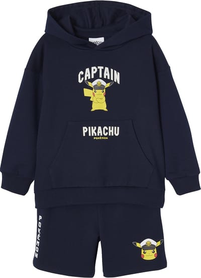 Vertbaudet Set hoodie + short Pokemon®