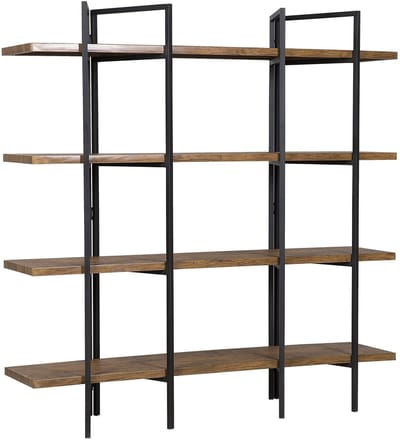 COMPTON - Boekenkast - Donkerbruin - MDF