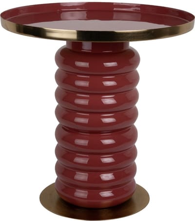 Leitmotiv Bijzettafel Ruby - Rood - Ø41cm - Scandinavisch