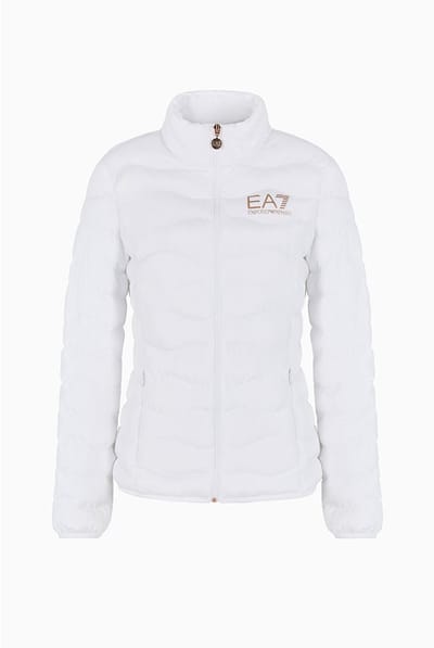 Ea7 Emporio Armani 8ntb21_tnf8z_0104 Sweatshirt Met Rits Wit XL Vrouw