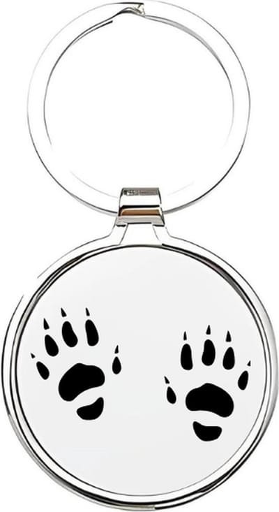 Akyol - Muizenpoten Sleutelhanger - muis - dierenliefhebbers - knaagdier - huisdier - rat - hamster - grijze muis - dieren sleutelhanger - cadeau voor dierenliefhebbers - mouse - knaagdieren - 4 x 7,5 CM