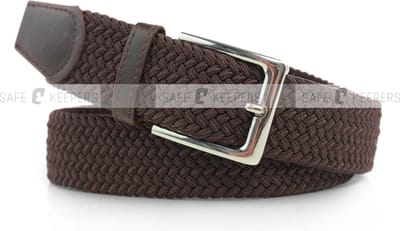 3 pack elastiek stretch riem: Zwart Blauw en Bruin