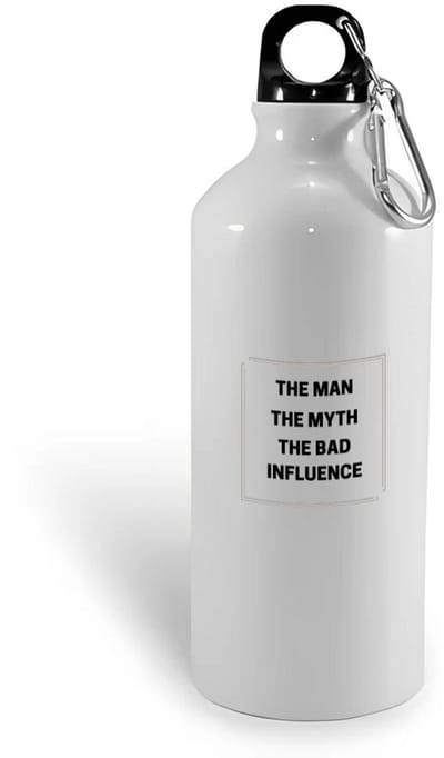 Hacebo® - the man the myth the bad influence waterfles - Quotes - mensen die andere beïnvloeden - verjaardagscadeau - cadeau - kado - geschenk - verjaardag - slechte invloed - water fles - 400ML