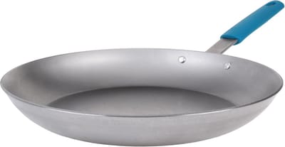 Ijzeren Pan Ø 32 cm met Natuurlijke Bijenwas Bescherming, Afneembare Siliconen Handgreep en Hittebestendig tot 400 °C