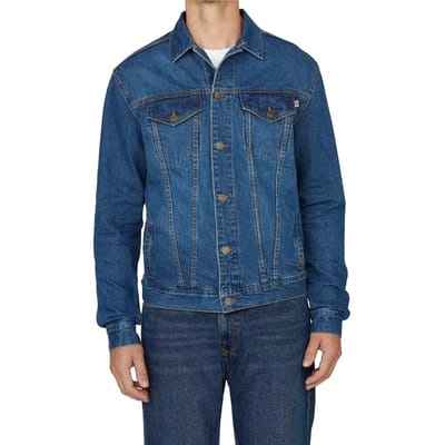 Regular fit jeansjack van puur katoen