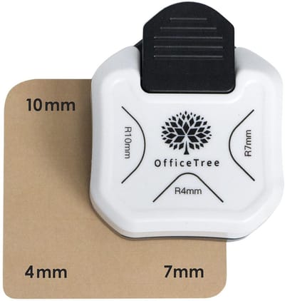 3-in-1 Hoek Afronder voor Papier en Foto's - 3 Maatopties (4, 7, 10 mm)