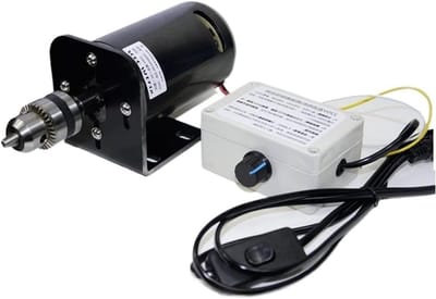 Elektrische Slijpmachine - Bankslijper Boormachine - Hobby Werk - Instelbare Snelheid - 350W Motor - Zwart