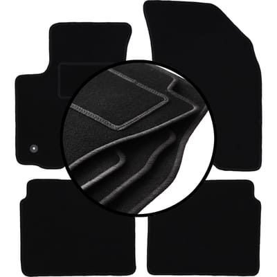Set veloursmatten voor: Daewoo Kalos hatchback, sedan (2002-2011)