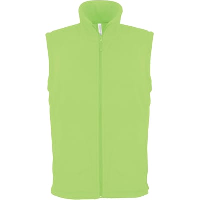Fleecebodywarmer 'Luca' merk Kariban maat S Limoengroen
