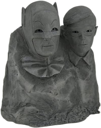 Dynamisch Duo Standbeeld Batman Robin Klassieke TV Serie
