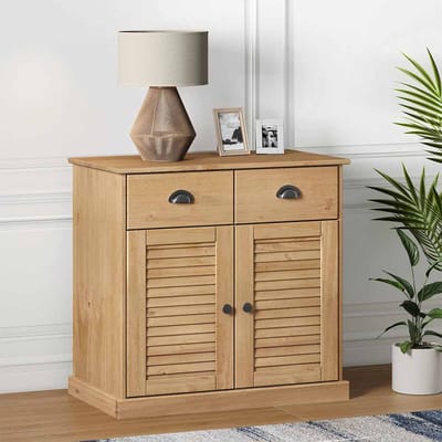 vidaXL - Dressoir - met - lades - VIGO - 78x40x75 - cm - massief - grenenhout