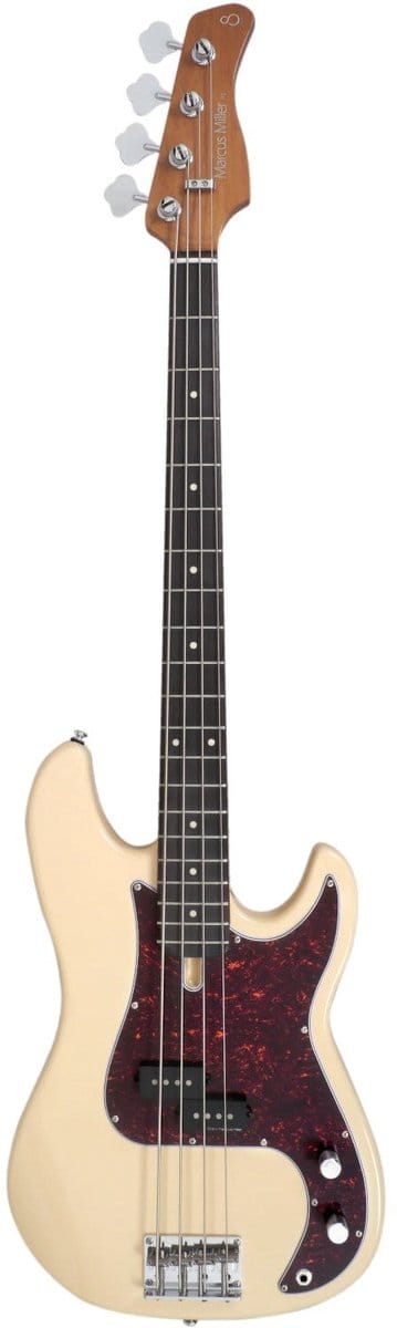 Sire P5R A4/VWH Marcus Miller basgitaar 4-snarig passief elzen rosewood vintage white