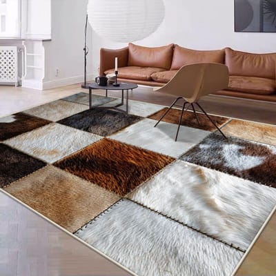 Imitatie Schapenvacht Tapijt voor Woonkamer Abstracte Decoratie Huis Sofa Vloerkleden Wasbaar Slaapkamer Garderobe Vloermat Antislip 60*90cm