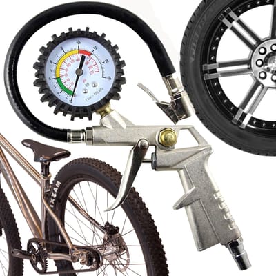 Dailygoody - Multifunctionele Bandenpomp met Manometer - 220 Psi voor