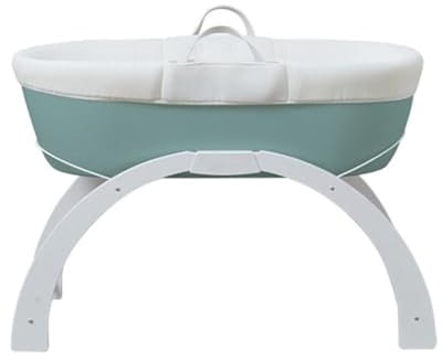 Draagbare en Verstelbare Moses Mand met Schommelstandaard in Eucalyptus