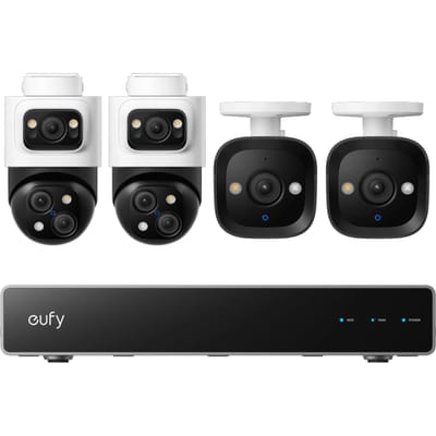 eufy S4 & E40 & NVR - 4K PoE Camera Systeem met 4 Camera's & Opnamerecorder