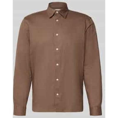 regular fit vrijetijdsoverhemd van mix van katoen en linnen model 'CLAY LINENBLEND'