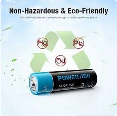 POWERADD LR06 - 8 x AA batterijen × 10 verpakkingen (totaal 80 stuks) - Alkaline 1.5V - Duurzaam