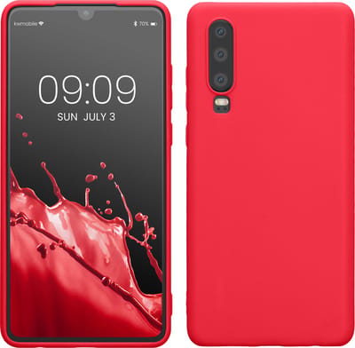 kwmobile telefoonhoesje geschikt voor Huawei P30 - Hoesje voor smartphone - Back cover in neon roze
