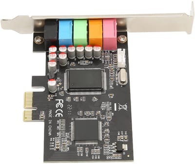 Dailygoods- Geluidskaart Professionele Kwaliteit - 6-kanaals Surroundgeluid - 24bit/48KHz - Interne Geluidskaart - PCI Express - Hoogwaardige Prestaties