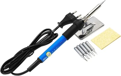 Soldeerbout Set - Soldeerstation Reparatie Tool - Elektronica Repareren - Verstelbare Temperatuur - 60W - Grijs
