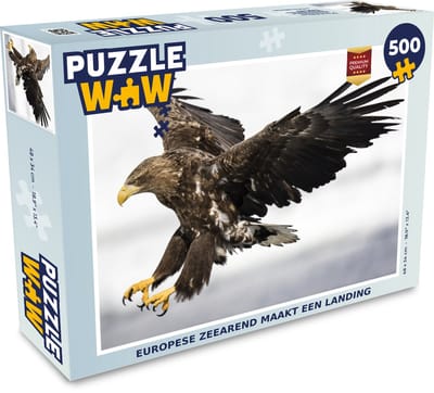 Puzzel Europese zeearend maakt een landing - Legpuzzel - Puzzel 500 stukjes