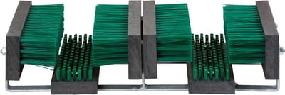 Borstelshop Voetenveger met Borstels voor Buiten - Schoenborstel & Laarzenknecht - Duurzame Schoenveger - 60 x 30 cm - Groen/Zwart - Hoge Kwaliteit incl. Beugel