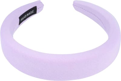 Haarsoires Haarband Diadeem 3cm – Dik Gevuld – Effen Kleur – Handmade – Lila Paars