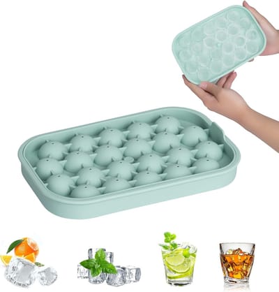 VHV - IJsbalvorm - siliconen katvorm 1 stuks - met deksel, makkelijk lossen - voor whisky, cocktails, koffie en drankjes