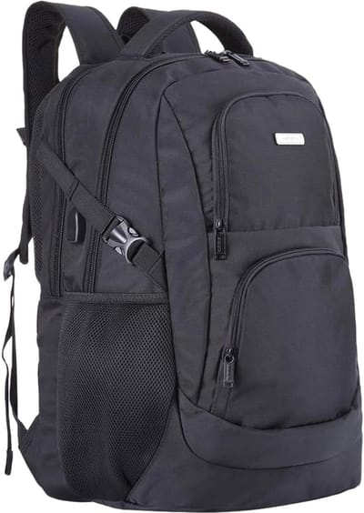 Extra Grote, Stevige Reistas Rugzak voor Laptop tot 19 Inch met USB-Poort en Regenhoes