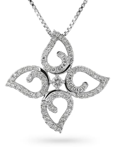 Orphelia HD-4205 - Hanger - 18 Karaat Witgoud / Diamant 0.32 ct