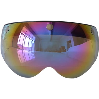 Motorfiets Anti-UV Anti-kras Helmen Lens Retro Mode Vizier Windscherm Lens Universeel voor veelkleurig