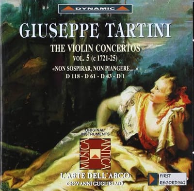 L'Arte Dell'Arco, Giovanni Guglielmo - Tartini: The Violin Concertos Vol. 5 "Non Sospirar, Non Piangere ..." (CD)