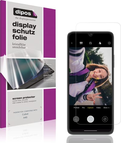 dipos – 4x Beschermfolie geschikt voor Cubot A40 | Krasbestendige & heldere Screenprotector Ultra-Thin